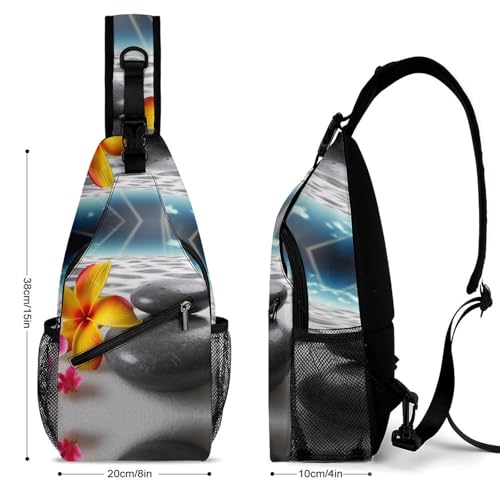 Mochila tipo bandolera Tropical Flower unisex miniatura 2