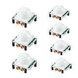 7PCS HC-SR501 Adjust Infrared IR Pyroelectric Infrared PIR Module Human Body Motion Sensor Detector Module Thermal Sensor Detector Switch for Human Body Induction Toys