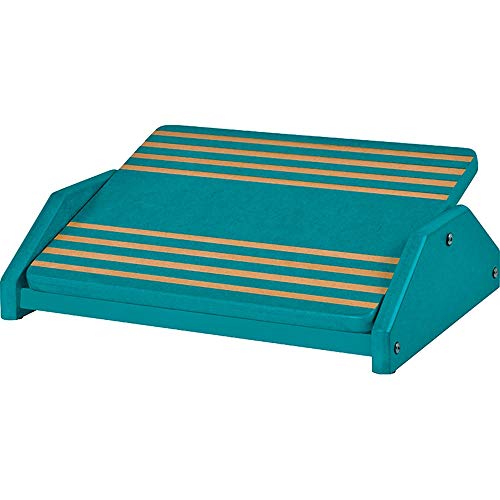 Apoio Ergonômico para Os Pés, MDF Natural (Cor: Azul) - Souza & Cia (Ref:3707)