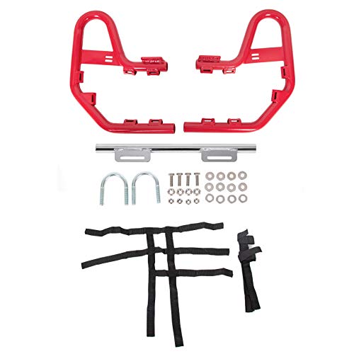 ECOTRIC Nerf Bars w/Nets Guards Rack Compatible with 2001-2024 Honda TRX 250EX Models Red by ECOTRIC - Image 9