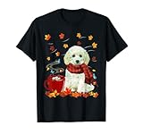 Toy Poodle - Fall - Chocolate - Hot - Funny Dog Autumn Men Women T-Shirt