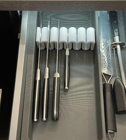 Mutfak Bıçaklık Tutucu Düzenleyici Çok Fonksiyonlu Bıçak Standı Modern Bıçaklık Bloğu Hijyenik ve Güvenli Saklama Mutfak Düzenleyici Organizer-Kitchen Knife Block Holder Organizer (75mm)