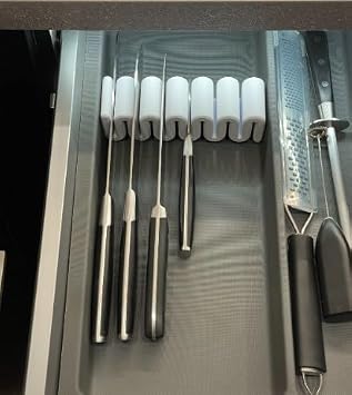 Mutfak Bıçaklık Tutucu Düzenleyici Çok Fonksiyonlu Bıçak Standı Modern Bıçaklık Bloğu Hijyenik ve Güvenli Saklama Mutfak Düzenleyici Organizer-Kitchen Knife Block Holder Organizer (75mm)