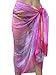 Produktbild Alberto Cabale Sommer Frauen Sarong Wickelrock Pareo Seide Wrap Strandkleidung Cover Up Bademode Bikini Flora Pink