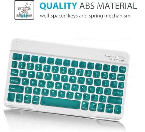 Image of ProElite Keyboard case Cover for Samsung Galaxy Tab A11 Plus 11 inch with S Pen Holder Magnetic Detachable Wireless Bluetooth Keyboard Case, Dark Green