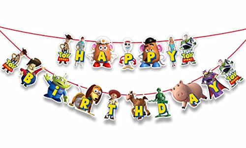 Toy-story Birthday Banner – Fun Party Decoration for Kids, Vibrant Design, Perfect for Themed Celebrations & Festive Atmosphere