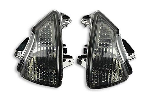 avdb-moto Paar Vorne Blinker Vordere kompatibel mit KAWASAKI ER6 N ER-6N ER6N ER-6 N ER650C 2009-2011, ER-6F ER6F ER-6 F ER6 F EX650C 2009-2011 (Schwarz Getönt)