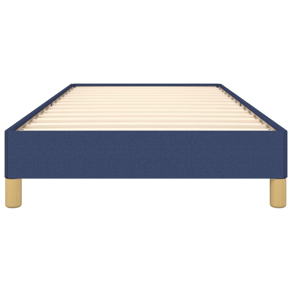 Struttura letto blu in tessuto, 90 x 200 cm, con doghe in compensato, stabile mobile per camera da letto, senza materasso, con istruzioni di montaggio (lingua italiana non garantita), comodo