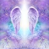 AOFOTO 5x5ft Fantasy Angel Wings Backdrop Abstract Feather Dreamy Holy Christian Jesus Birth Photography Background Fairy Tale Photo Studio Props Events Party Decoration Wallpaper Girl Kid Portrait