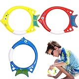 Genérico Poolspielzeug, Poolringe in Form, Spielzeug zum Absinken, Wasserspielzeug für Kinder, Geschenkset zum Tauchen, Paket
