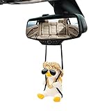 🚘【NICHT NUR FÜR EINE AUTOSPIEGEL-ORNAMENT Als niedliches und hochwertiges Ornament kann die Schaukel-Ente zur Dekoration in verschiedenen Szenen wie LKW, Büros, Wohnungen usw. verwendet werden.