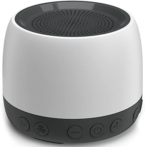 elesories White Noise Machine, Sound Machine with13 Non Looping Natural Soothing Sounds for Adults Baby Sleeping, Also Be Used as a Multifunctional Speaker for Home, Office Privacy | Nursery | Travel…