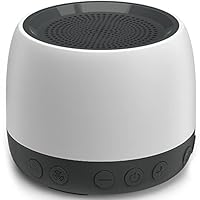 elesories White Noise Machine, Sound Machine with13 Non Looping Natural Soothing Sounds for Adults Baby Sleeping, Also Be Used as a Multifunctional Speaker for Home, Office Privacy | Nursery | Travel
