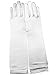 Miranda's Bridal Women's Wedding Formal Satin Gloves Costume Glove White
