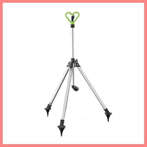 Miniatura 2 de Aspersor de trípode giratorio para jardín de césped ajustable de 20 a 1900 pies cuadrados