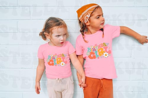Image of Birthday Shirt Girls Toddler T-Shirts Unicorn Mermaid Birthday Tees Little Kids Top Outfit White Pink 2nd 3rd 4th 5th 6th 7th