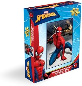 Prime 3D Marvel Spider-Man Jigsaw Puzzle 300 Piece Lenticular | Puzzles for Family | 18 x 12 Inch Spidey Sense Design | Marvel Avengers Gift - 1