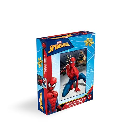 Prime 3D Marvel Spider-Man Jigsaw Puzzle 300 Piece Lenticular | Puzzles for Family | 18 x 12 Inch Spidey Sense Design | Marvel Avengers Gift