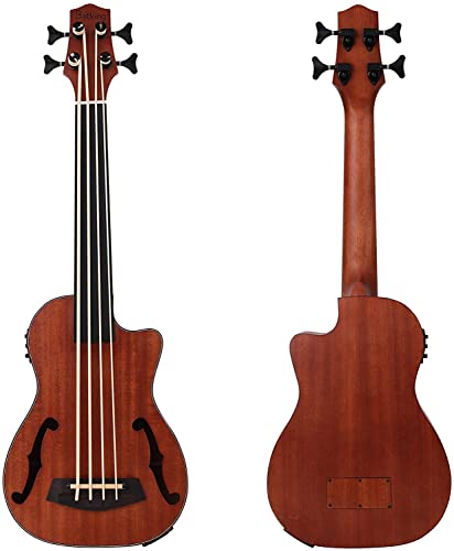 Batking Fretless Ubass,30 Inch Baritone Electric Ukulele Bass,Electric Acoustic Bass Ukulele Wtih Gig Bag #TOP1