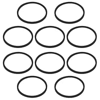 EMSea 10 Stück 40-mm-Siphondichtungen Flache Dichtungen 42 X 37 X 2 Mm für Spülbecken-Abflussrohre