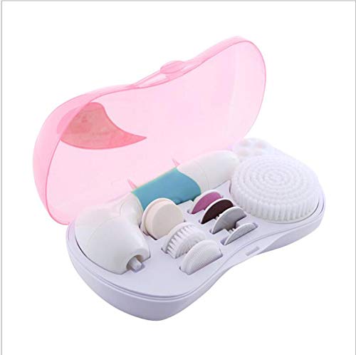 Preisvergleich Produktbild Gesichtsreinigungsbürste - Wasserdichtes elektrisches 9-in-1-Rotationsbürstenset für Gesicht und Körper Tiefenporenreiniger für Akne Peeling für Mitesser abgestorbener Haut,Blau