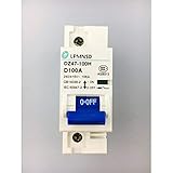 IndustrialField DZ47 1P 100A AC 230V 400V Circuit Breaker MCB Household air Switch Without Leakage C Type