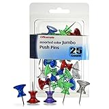 Officemate Jumbo Push Pins,...