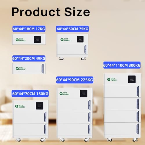 Miniatura 2 de Glce Energy All-In-One Lifepo4 Lifepo4 - Batería De Litio 10,24 Kwh, Con Inversor De Batería Doméstica, Smart Bms, Batería De Litio Para Sistema De Almacenamiento Solar Autocaravana Sistema De
