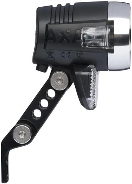 AXA Blueline 50 Front Light side view with mounting bracket