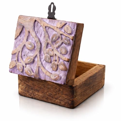 Great Birthday Gift Handmade Decorative Wooden Jewelry Box With Tree