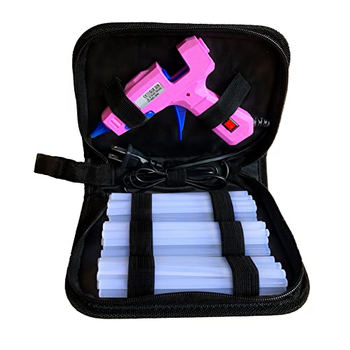 Glue Gun, Mini Hot Glue Gun Kit With 30 5.8”Glue Sticks And Carry Case For School Crafts Diy Arts Quick Home For Kids Repairs 30Watts Pink Blue #TOP28