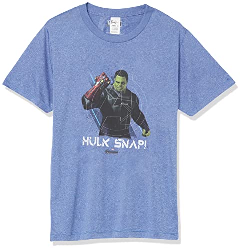 T-shirt Hulk Marvel bleu roi en maille chinée pour enfant