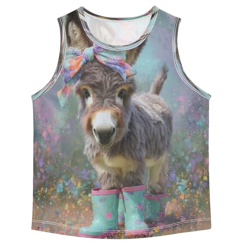 Donkey Boots Pastel Boys Tank Tops Toddler Sleeveless Tank Top Undershirts for Summer,3T