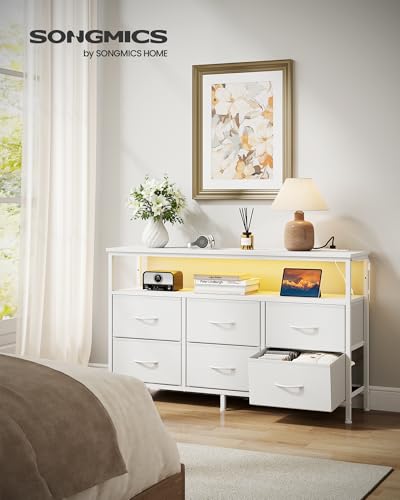 image for SONGMICS BELLAH Collection - Dresser for Bedroom, Chest of Drawers, TV