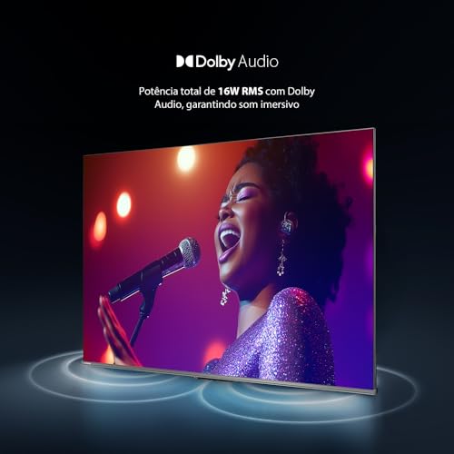 Smart TV QLED 55" 4K Toshiba 55C450NS Google TV 3 HDMI 2 USB Wi-Fi - TB035M - Imagem 8