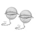 Produktbild LINVINC Teefilter Tee-Ei für Losen Tee - Elegant Ball Infuser - Edelstahl Teesieb, 4.5cm Lebensmittel Filter, Teekocher Infusers (2 Stück)