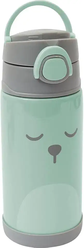 Garrafa Termica Parede Dupla Gumy, Buba, 400 ML, Verde