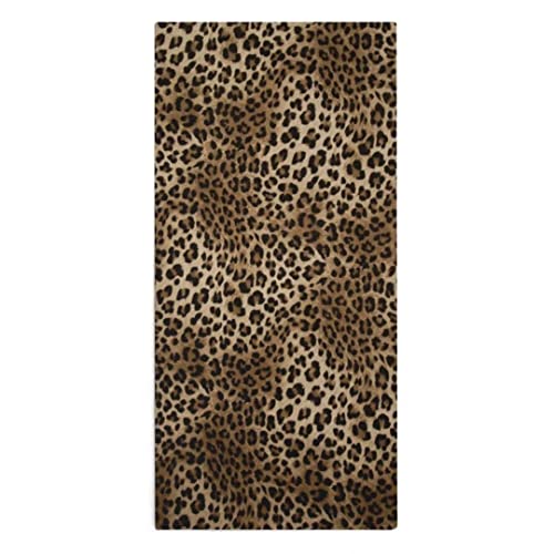 2 Piece Soft Hand Towel, Leopard Print Decorative Fingertip Towels For Bathroom, Kitchen, Yoga, Gym #TOP1