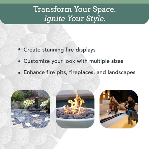 Premium Pebbles Black Lava Rocks for Fire Pit - 1 to 2 inch 20 lbs - Gas Fireplace Rocks - Black Lava Rock for Propane Fire Pit - Decorative Lava Stone Volcanic Rock for Outdoor & Indoor Gas Fireplace by Premium Pebbles - Image 6