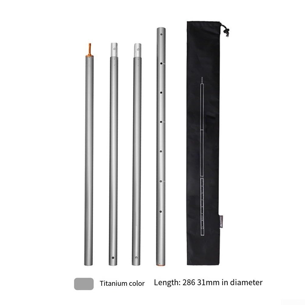 Regulowane drążki markizy ze stopu aluminium do namiotów o średnicy 31 mm dla stabilności (srebrne)