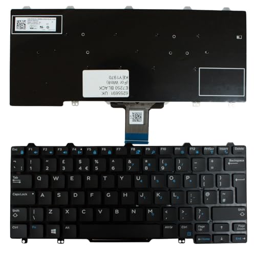 Clavier Dell 05N3XJ Power4Laptops noir pour réparer des touches bloquées