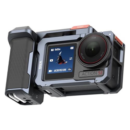 VRIG �X�g���[�g�B�e�O���b�v osmo action 5 pro/action 4/action3 �Ή� �J�����P�[�W �L�b�g�A���~���� �c���B�e �X�g���[�g�X�i�b�v�n���h�� GA-09