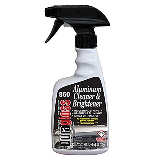 Duragloss 860 Automotive Aluminum Cleaner and Brightener, 32 fl. oz, 1 Pack, Bottle Color May Vary