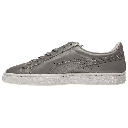 PUMA PUMA Basket Reflective Mens in Silver/Metallic/Black, 11