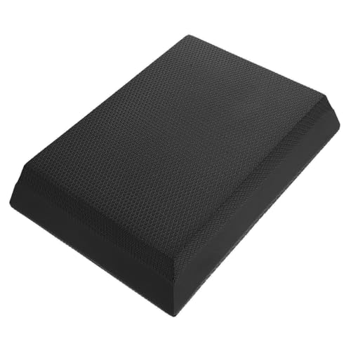 ULTECHNOVO Portable Black Tpe Yoga Training Mat with Excellent Stability and Non Slip Surface for Yoga and Home Workouts Balance Training Pad