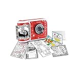 VTech KidiZoom PrintCam (Red), Digital Instant Camera for Children with Built-In Printer, Video Recording, Special Effects, Fun Games & Comic Strip Maker, Rechargeable Battery, Age 5 Years +