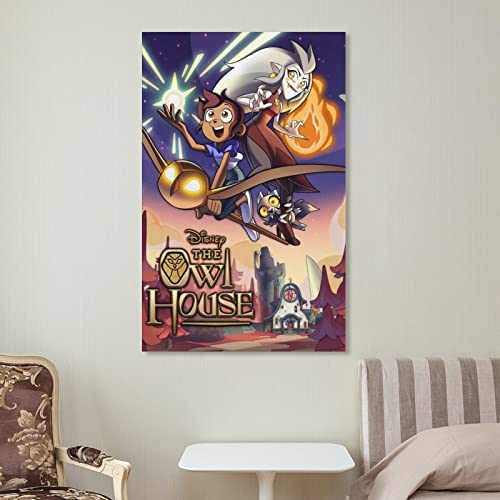 Fotuven Owl House Cartoon Character Classic Poster Canvas Art Poster Poster Decorative Painting Canvas Wall Art Living Room Posters Bedroom Painting 12X18Inch(30X45Cm) #TOP6
