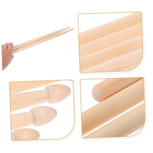 GOOHOCHY Baquetas 6 Pares Baqueta De Instrumento De Percussão Equipamento De Bateria Bastões De Perc