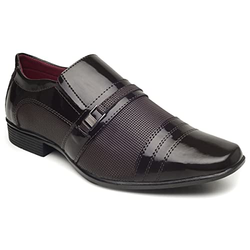 Sapato Social Masculino Confortável Dia a Dia Direto da Fábrica Cor:Preto;Tamanho:38;
