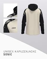 JAKO Kapuzenjacke Sonic, off white/schwarz, XL – Ansicht 4